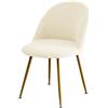 SDNAM Coprisedie con Schienale 1/2/4/6 Pezzi Copripoltrona Elasticizzato Ufficio Coprisedia con Braccioli Fodera per Sedia Poltroncina Sala Pranzo Bianco Velluto Cucina Copertura Sedie ( Color : 10# , Size