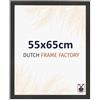 Dutch Frame Factory - Cornice 55x65 cm - Nero Opaco - Cornice per foto in MDF con vetro plastico Antiriflesso - Cornice portafoto 55x65 cm - Benno