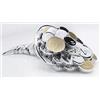 Albalù Cornucopia Porta Soldi in Resina Argentata con Soldi Oro e Argento misura 13,5x8x4,5 cm soprammobile unico, idea regalo, centrotavola - Scatola Regalo Inclusa, Made In Italy