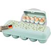 Koziol EGGS TO GO uova Box per 10 uova, scatola di conservazione con chiusura a clip, contenitore per uova per frigorifero, cartone per uova in plastica, scatola di conservazione per uova, uova Dose
