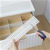 CATOR 32 Pezzi Organizer Cassetti con Accessori, Regolabili Divisori per Cassetti, Separatori per Cassetti per Ufficio Bagno Cucina o Camera da Letto