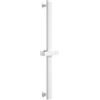 Mozzeilee Asta saliscendi per doccia quadrata 60 cm, montata a parete con angolo e altezza regolabili, rotazione a 360°, supporto per soffione in acciaio inossidabile SUS304 resistente alla ruggine