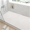 LOMUG Tappetino Doccia Antiscivolo 60x90 cm, Tappeto Doccia Antiscivolo, Tappetino Vasca Antiscivolo da Bagno con Scarico, Morbido PVC Luffa Tappetino Bagno, Asciugatura Rapida per Ambienti Umidi