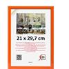 3-B Cornice per foto ULM 21x30 cm - arancione - Portafoto in legno con vetro acrilico