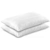 PASSION - Set Coppia Sotto Federe Cuscino Letto, Copricuscino, Linea Sanitaria, Antiacaro, Con Zip 2 Federe, 50x80cm, Bianco