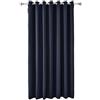 A.Monamour Tenda Oscurante con Occhielli per Interni Termiche Isolante Solida Tendina Finestra Tenda a Vetro Tenda a Pannello Tenda Porta Armadio per Soggiorno Camera da Letto 1 pezzo blu navy