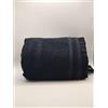 Emporio Armani EA7 Telo Mare in Cotone con maxi logo tono su tono, 7X000678 (Nero)