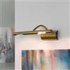 Easylight Lampada per quadri in metallo color bronzo 2xG9 W: 29 cm lampada da specchio classica per corridoio bagno soggiorno camera da letto lampada da parete lampada per quadri applique da interni