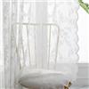 Lotusolution Tende in pizzo bianco per camera da letto, lunghezza 160 cm, stile vintage, gotico, floreale, ricamate, velate, in voile trasparente, resistente, con occhielli, per soggiorno, 140 cm di