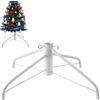 AddGrace Supporto per albero di Natale pieghevole in metallo, per asta da 1,25 pollici per decorazione domestica (49,8 cm) bianco