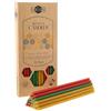 Danilovo Candele in cera d'api 50 pezzi (Multicolore) - Candele ortodosse preghiera, rituali, decorazione tavola - Senza fuliggine, senza gocce, stoppino cotone (Altezza 18,5 cm)