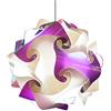Lampadesign Lampadario design da soffitto moderno Viola e Bianco FIOCCO diametro 35 cm Lampada a sospensione pendente colorata cucina camera stanza letto sala salone salotto cameretta bimbi LAMPADINA A LED