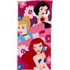 CARTOON Telo Mare Bambina Disney Princess 70x140 cm Asciugamano Microfibra 100% Poliestere Asciugatura Rapida Telo Spiaggia Piscina con Biancaneve Cenerentola e Ariel Idea Regalo