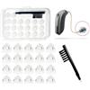 ZarEpsilonyx 20 cupole per apparecchi acustici per ricambi Oticon, Oticon Minifit Open Vent Bass Domes (8 mm Open Bass Domes), cupole universali per accessori per apparecchi acustici Oticon.