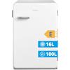 COMFEE' RCD113WH2RT(E) Frigorifero Piccolo con Freezer, 116 Litri, Design Retrò, Frigo Monoporta, Temperatura Regolabile, Adatto a Camera, Ufficio e Hotel, Luce a LED, Silenzioso, Bianco