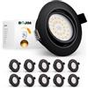 Bojim Faretti Led da Incasso per Cartongesso Dimmerabili, Luci da Incasso Ultrasottili Luce Bianco Calda 3000K, 5.5W, Faretti Led Interno per Cucina, Camera da Letto, 10 Pezzi