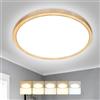 Peasur Plafoniera LED Soffitto, 3000/3500/4000/5000/6500K 15W IP54 Impermeabile Lampada da Soffitto, Sottile Plafoniera Bagno per camera da letto, Cucina, Soggiorno, Balcone, Ø22cm