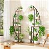 BACEKOLL Porta Piante Da Interno - 6 Livelli Supporti Piante, Plant Stands Per Fioriere, Sgabello Per Pianta, 160cm Supporto Per Vasi, Mensole Indoor Angolo Soggiorno (Pianta Non Inclusi) 2 Pezzi