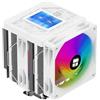Thermalright-TR Thermalright TR Peerless Assassin 120 Vision ARGB White CPU, raffreddamento Twin Tower - 1850 giri/min, risoluzione 320 x 240 schermo IPS da 2,8 pollici, raffreddamento CPU per LGA1851/1700/115X, AM4