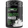 GEN GERMAN ELITE NUTRITION BCAA 2:1:1 - 500 g - Polvere pura senza additivi | Non aromatizzato (neutro) - Da fermentazione vegetale - Leucina, Isoleucina, Valina - Aminoacidi essenziali - Vegano
