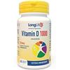 LongLife® Vitamin D 1000 | Vitamina D3 naturale | Difese immunitarie, salute di ossa e denti | Metabolismo del calcio | Fino a 2 mesi di trattamento | Vegetariano e senza glutine