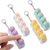 AOUZOVLI 4 Pezzi Tastiera Antistress,Grazioso Motivo A Zampe Di Gatto Fidget Clicker Keychain,4 Tasti Divertenti Mini Tastiera Fidget,Per Uomini E Donne,Allevia Lo Stress E L'ansia