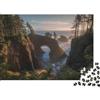 pSjDkMvHfRbLz Arco di Roccia Costiero Puzzle per Adulti Puzzle 1000 Pezzi Foresta Tramonto Rilassante Decorazione 38x26cm/1000pcs