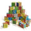 THE TWIDDLERS - 30 Mini Portachiavi Puzzle Speed Cube Fidget Toys, 3x3 - Perfetti come riempitivi di borse da festa per bambini, portachiavi rompicapo gadget Multipack Premi per la classe - 3cm