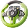 Latemeia Volante giocattolo, volante in plastica per bambini per auto, giocattolo di guida interattivo con 11 chiavi e contenuti per l'apprendimento precoce - Verde