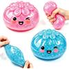 TOGETDREAM Glitter Dumpling Squishy con Cestelli per Vapore ,Mochi Squishy Antistress Con espressioni carine ,Squishys Toy Kawaii a Forma di Raviolo Squishys ,Squeeze Toy Sensoriale per Bambini e Adulti