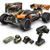 CROBOLL RLAARLO 1:10 Auto RC Brushless per Adulti, Velocità Massima 65+ km/h, Buggy 4X4 Fuoristrada, Auto da Corsa Telecomandata RTR con Ammortizzatori Carichi d'Olio