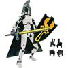 WANGHONGGOGO Action figure T13, ASction figure stampata in 3D, Ornamenti mobile multi-articolato, adatto per gli appassionati di giochi per Amico, decorazione da scrivania (nero grigio)