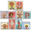 Prophila Collection Papua Nuova Guinea 341-350 (completa uscita) postfresco** MNH 1978 copricapo (francobolli per collezionisti) uniformi/costumi tradizionali