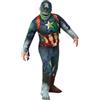 Rubie's Ufficiale 702866TEEN000 Costume Deluxe Zombie Capitan America Marvel Halloween Bambini Ragazzi