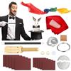 Msauifncp Kit Magia Professionali da 16 Pezzi con Bacchetta Magica Dito Magico ECC 7 Prestidigitazione di Accessori per Prestidigitazione Progettato per Maghi e Performance Regalo Creativo da Adulti