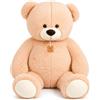 Palmitessa Orso Peluche Gigante 100 cm - Peluche Giganti - Orsacchiotto gigante - Orsetto di Peluche - Regali Bambini, Ragazza, Fidanzata Peluche Grande Morbido Orsetto Pupazzo qualità (BEIGE 100 CM)