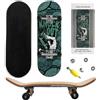 APPCRFM Skateboard Finger Da Dito, Skateboard da Dito in Legno, Giocattolo Sportivo Regalo per Appassionati di Skateboard - Piccola Idea Regalo per Adolescenti e Capretti (black)