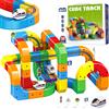 Hlayshing 123Pcs Set Trenino Elettrico,Blocchi Magnetici & Treno Motorizzato,Set Di Binari Magnetici Fai Da Te,Blocchi Cubici Pista con Layout 3D Antigravità,Regalo Treno Elettrico per Bambini