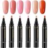 Generico Set Di Smalti Per Unghie In Gel, Penne Artistiche Pers Smalto, Kit Di Arte Dello Smalto Per Unghie Ad Asciugatura Rapida A 6 Colori, Per Una Manicure Professionale
