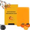 XKrmp Persimmon Soap Bar for Body & Nonenal Odor Neutralization - Deodorizing Persimmon Soaps, Antibacterial Bar Soap for Effective Long-Lasting Freshness for Men & Women Deodorizing (1 Pc)