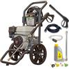 Waspper Idropulitrice a Benzina con Motore Honda GX200 196cc - 3100 PSI / 213 Bar - Professionale ad Alta Pressione - 8.5 L/min - Struttura Rinforzata con Ruote 12" - Modello W3100HA Waspper