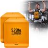 VEVOR Set di 2 Dischi di Peso per Giubbotti Zavorrati, Peso in Acciaio per Gilet Zavorrato 2 x 2,6 kg per WOD Allenamento Resistenza Forza, Peso Aggiuntivo per Esercizio di Forza Corsa da Palestra