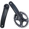 LSRRYD Guarnitura Bici da Strada 152/165/170mm Pedivelle Quadrato 104BCD Stretta Larga Corona 30/32/34/36/38/40/42T 8/9/10/11s Manovella MTB Bici Pieghevoli (Color : Black-152mm, Size : 36T)