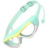 Yechiry Occhialini da Nuoto per Bambini, Antiappannamento, Impermeabili, con Montatura Grande, per Ragazzi e Ragazze, in Policarbonato di Silicone (Rosa Rosso)