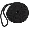 MNUvxzaewf Cima di ormeggio for Barche DockLine Nera da 16,5-50 Piedi, Corda Ancoraggio in Nylon a Doppia Treccia, Ultra Resistente(1 2inch 50ft)