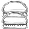 Genérico Fibbia ad anello a D - Clip hardware in acciaio da 2 pezzi | Sostituzione della cintura di peso per immersioni per snorkeling, arrampicata su roccia, avventure all'aperto, immersioni, sport