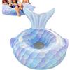 Generico Galleggianti Gonfiabili Da Piscina | Sedia da Acqua a Coda di | Sedia Galleggiante Da Piscina Con Portabicchieri E Schienale - Per Adulti, Nuoto, Spiaggia, Lago, Outdoor, Estate