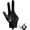 Generic Guanti da biliardo con tre dita, per tiratori per stecche, per mano sinistra/destra, processo di giunzione, taglia universale, sport carom