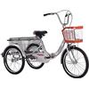 GRDDBZA Triciclo per adulti, triciclo a 3 ruote per adulti, triciclo pieghevole per adulti, 50,8 cm, 1 velocità, 3 ruote, per adulti, triciclo a tre ruote, triciclo pieghevole