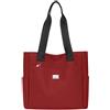 Generico Borsa a tracolla in nylon con tasca di grande capacità borsa da donna portafoglio con cerniera in nylon (Red One Size)